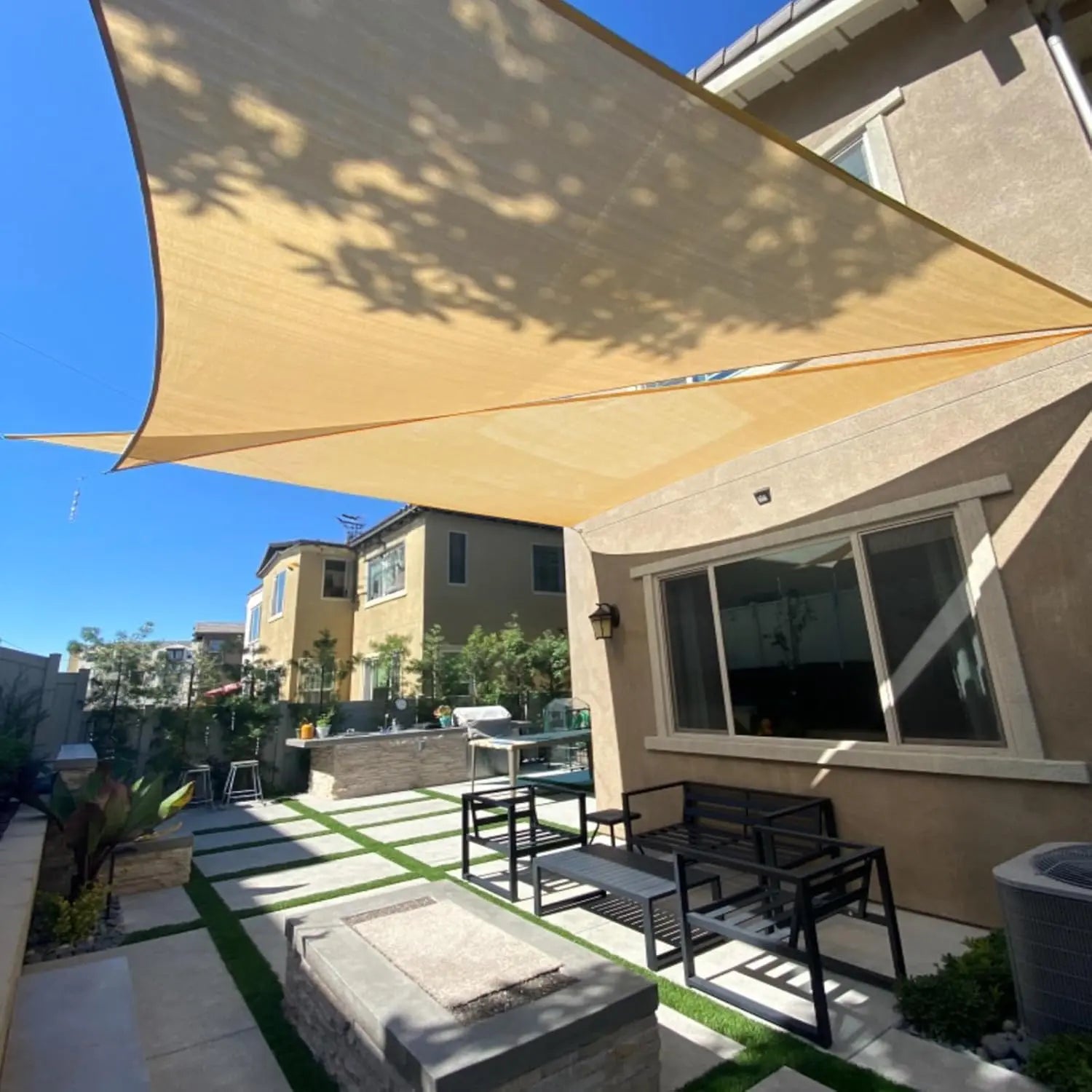 SUNLAX Breathable Right Triangle Sun Shade Sail SUNLAX Breathable Right Triangle Sun Shade Sail